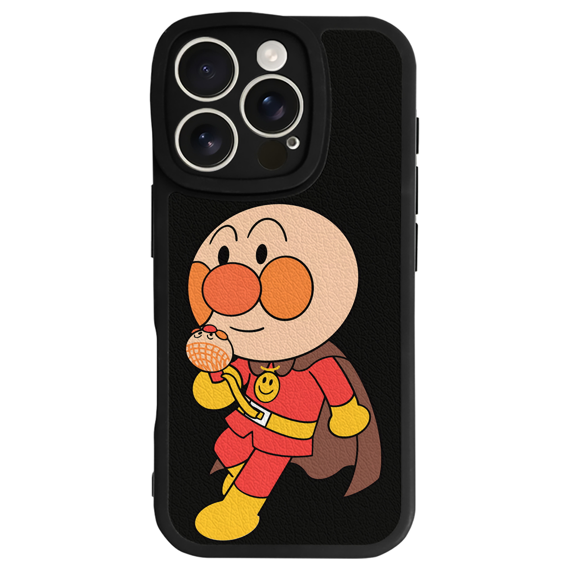 （画像用） アンパンマン Anpanman 【iPhone 16シリーズ対応】シリコンスマホケース（レザー調） 材質：シリコン